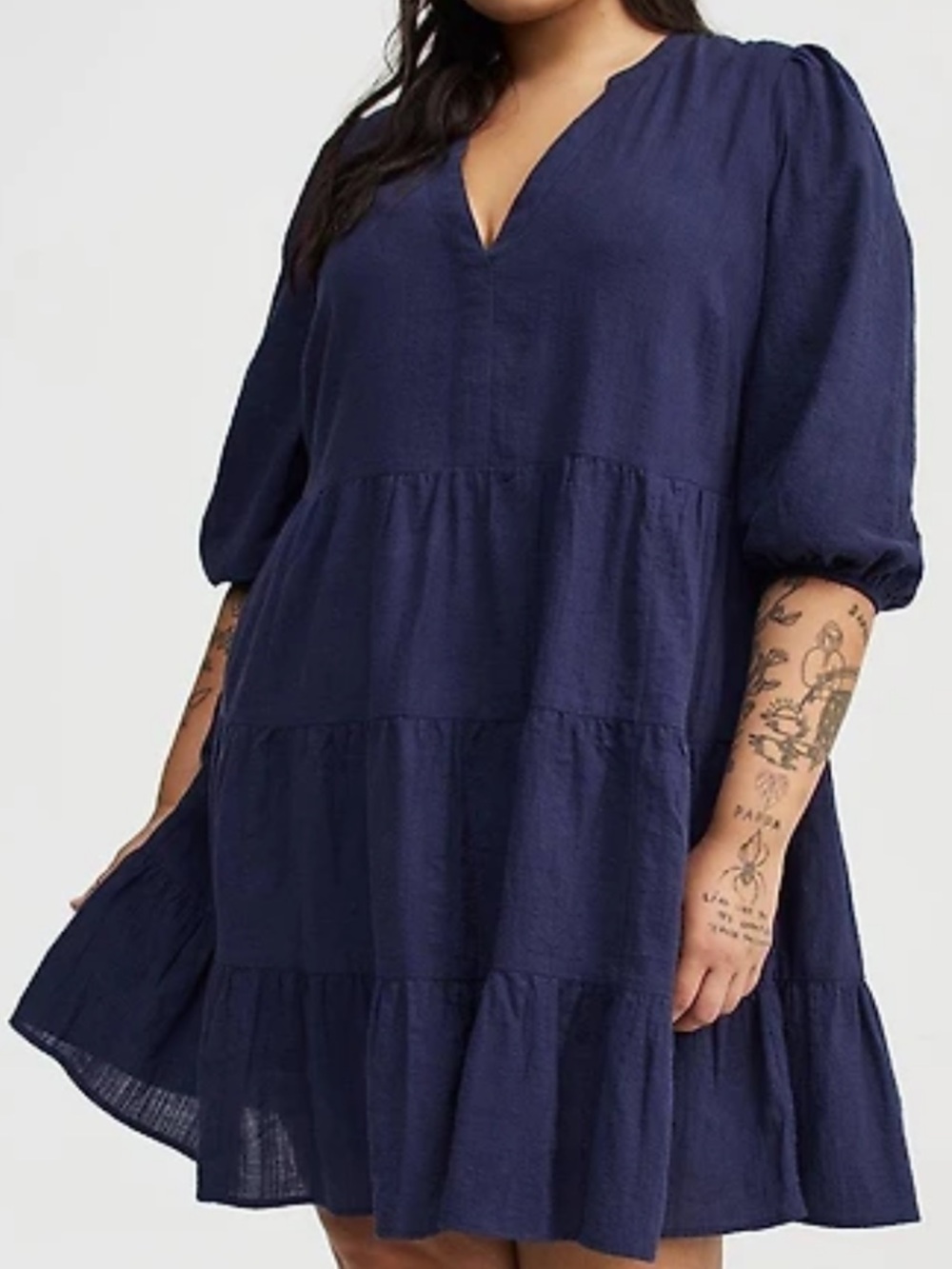 Torrid Mini Cotton Tiered Dress Size 1X NWT 📦